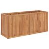 vidaXL Plantenbak verhoogd 150x50x70 cm massief teakhout
