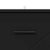 vidaXL Nachtkastje met lade Zwart 38 x 38 x 66 cm Bewerkt hout