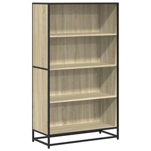 vidaXL Boekenkast 80,5x35x139 cm bewerkt hout sonoma eikenkleurig
