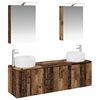 vidaXL Badkamerkastenset 5 pcs Oud hout Bewerkt hout