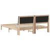 vidaXL Bedframe met Gevoerd Hoofdgedeelte Bruin 180 x 200 cm