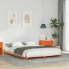 vidaXL Bedframe Wasbruin 160 x 220 cm Massief grenenhout