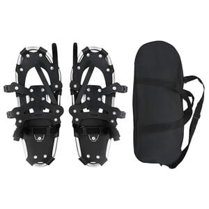 vidaXL 3 in 1 Sneeuwschoenen Zilver en Zwart 53,5 x 21 cm