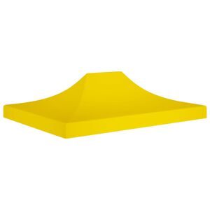 vidaXL Partytentdak 270 g/m&sup2; 4,5x3 m geel
