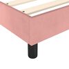 vidaXL Boxspring met matras fluweel roze 90x200 cm