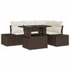 vidaXL Tuin Sofa Set 5 st Bruin poly rattan