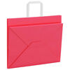 vidaXL Papieren zakken 250 st met hengsels 32x22x24 cm roze