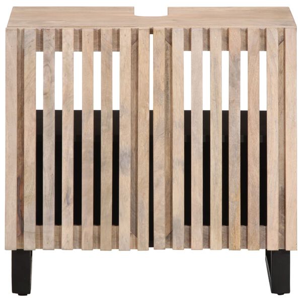 vidaXL Wastafelkast 62x34x58 cm massief mangohout