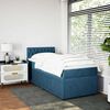 vidaXL Boxspring met matras fluweel blauw 100x200 cm