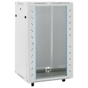 vidaXL Netwerkkast met draaiwieltjes 18U 19" IP20 60x60x100 cm