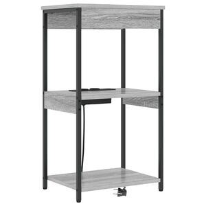 vidaXL Nachtkastje met plank Grijs Sonoma 41 x 31 x 76 cm Bewerkt hout