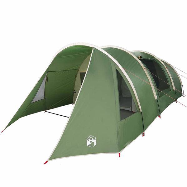vidaXL Tunneltent met dak met opslag Groen en Wit 778 x 356 x 210 cm