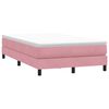 vidaXL Boxspring zonder matras fluweel roze 120x220 cm