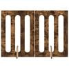 vidaXL Opvouwbaar huisdierhek 2 st Gerookt eiken 100,5 x 38 x 70 cm