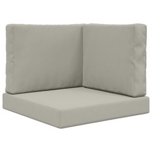 vidaXL Buiten bankkussen 3 pcs Grijs Polyester