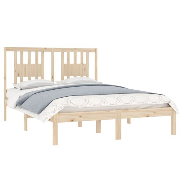vidaXL Bedframe massief hout 120x190 cm