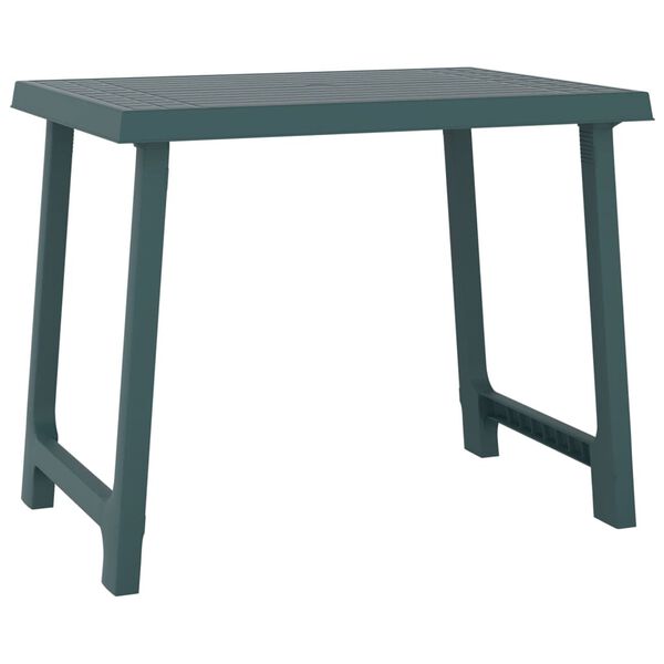 vidaXL Campingtafel hout-look 79x56x64 cm PP groen