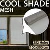 vidaXL Draadhekken 100 x 500 cm Mesh RVS 201 zilver