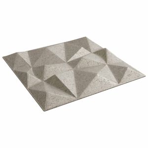 vidaXL Wandpanelen 12 pcs Diamant Beton 50 x 50 cm XPS Schuim