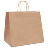 vidaXL Papieren zakken 50 st met hengsels 32x22x28 cm bruin