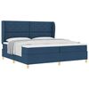 vidaXL Boxspringbed met hoofdeinde Blauw 200 x 200 cm Stof