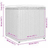 vidaXL Kussenbox met opslag Grijs 50 x 50 x 50 cm poly rattan