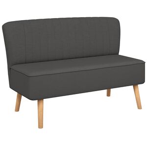 vidaXL Bank 117x55,5x77 cm stof donkergrijs