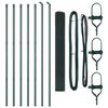vidaXL Afrasteringspaal Groen 10 x 1,4 m (12 x 12 mm gaas)