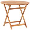 vidaXL Tuintafel inklapbaar 90x75 cm massief acaciahout