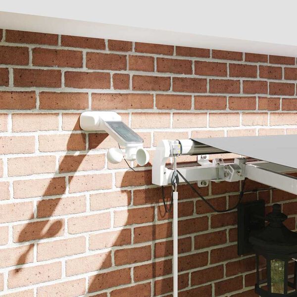 vidaXL Zijde Frame met LED-striplichten Wit 500 × 350 cm Aluminium