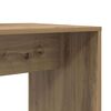 vidaXL Bureau met plank Artisan Eiken 138,5 x 55 x 143 cm Bewerkt hout