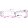 vidaXL Koffietafel Set 2 pcs Artisan Eiken Bewerkt hout
