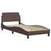 vidaXL Bed met matras "Dover" kunstleer bruin 80x200 cm