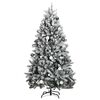 vidaXL Kunstkerstboom met scharnieren 300 LED's en kerstballen 300 cm