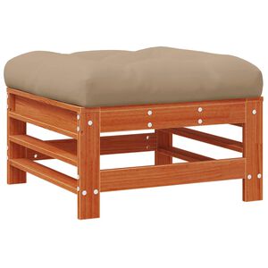 vidaXL Tuinvoetsteun Massief grenenhout Waskleur Bruin