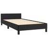 vidaXL Bedframe met hoofdbord kunstleer zwart 90x190 cm