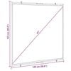 vidaXL Projectiescherm wandhangend 67 inch 1:1