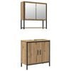 vidaXL Badkamermeubelset 2 st Bruin 60 x 30 x 60 cm Bewerkt hout