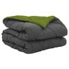 vidaXL Zomerdekbed 220 x 140 cm Zomer 200 gsm Groen en Antraciet