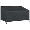 vidaXL Tuinbankhoes Zwart 160 x 100 x 61 / 89 cm 420D Oxford Stof