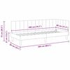 vidaXL Hoekbedframe met hoofdeinde Geel 80 cm x 200 cm Fluweel