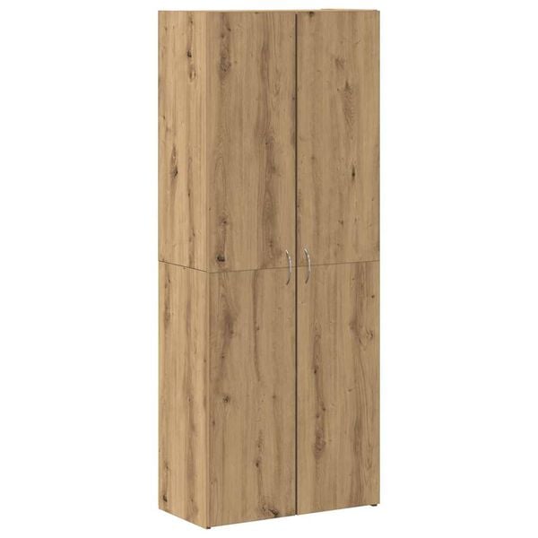 vidaXL Kantoor kast artisanaal eikenkleurig 60 x 32 x 153 Bewerkt hout