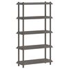 vidaXL Plankenunit 5-laags 100 x 40 x 177 cm PP Lichtgrijs