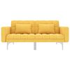 vidaXL Slaapbank stof geel