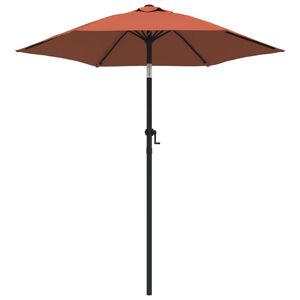 vidaXL Parasol 200x224 cm aluminium terracotta