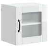 vidaXL Wandglas cabinet LUCCA Hoogglans Wit 40 x 31 x 40 cm