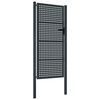 vidaXL Tuinpoort Antraciet 100x200 cm Staal