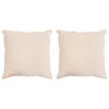 vidaXL Hoofdkussen 2 st 60 x 60 cm Alle seizoenen Kapokvezel Beige