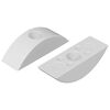 vidaXL Halvemaanring 2 st Wit M6 Polypropyleen