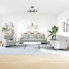 vidaXL 4-delige Loungeset met kussens fluweel lichtgrijs